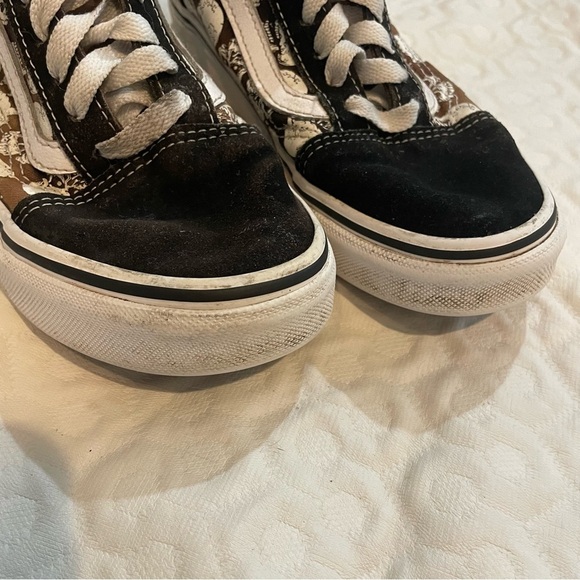 Vans Old Skool Glow In The Dark Skulls Black White Lace Up Size Women 5 Men 3.5 - Picture 4 of 8